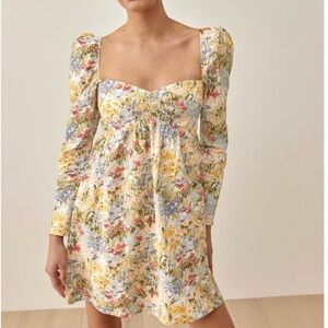 Reformation Kenzi Long Sleeve Dress in Countryside Floral